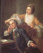 HOGARTH, William David Garrick and his Wife (mk25) Germany oil painting artist